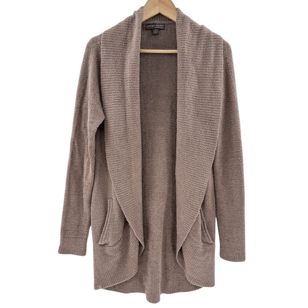 Barefoot Dreams CozyChic Circle Wrap Open Cardigan Beige Size M Cozycore Lounge